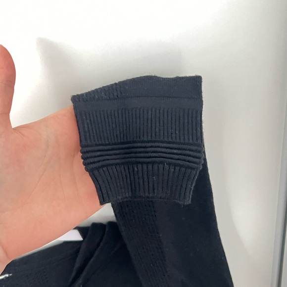 Lululemon Black Knit Zip Up Sweater - Picture 3 of 6